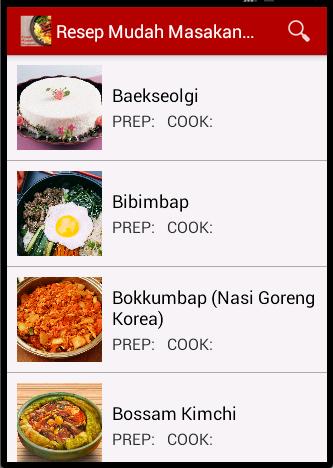 Resep Mudah Masakan Korea