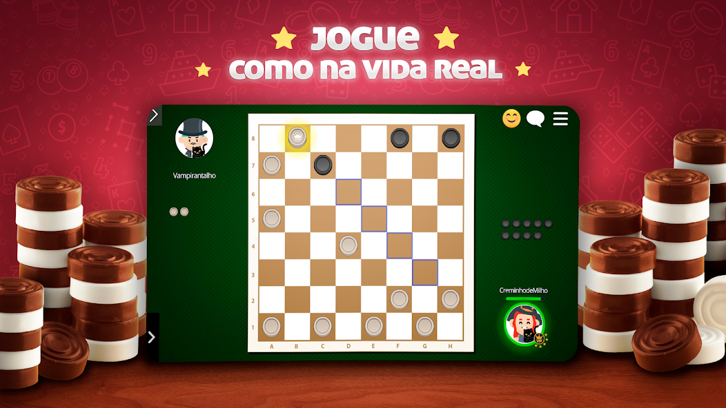 Checkers Online: board game