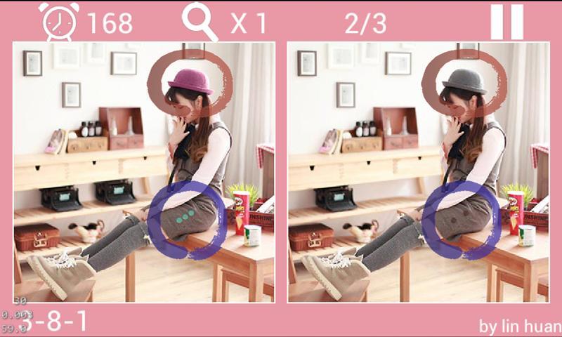 Cute Girls Find the Difference