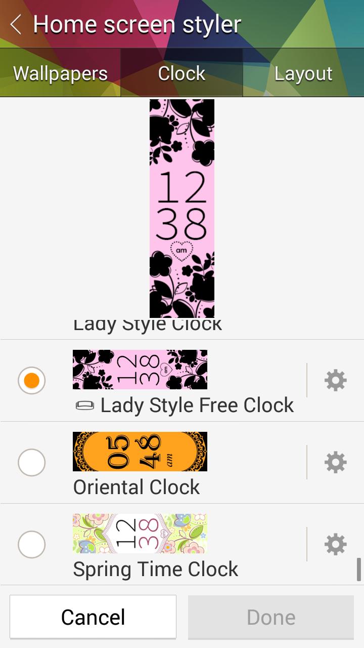 Lady Style Free Clock