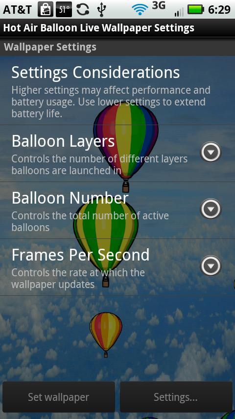 Free Hot Air Balloons LWP