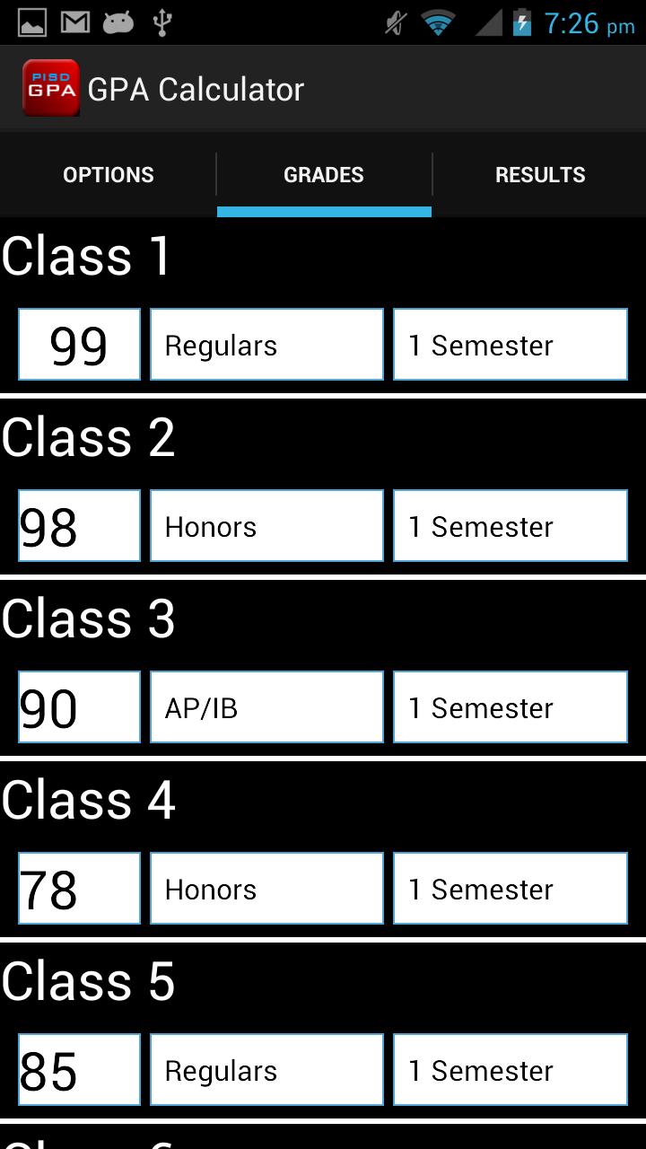 GPA Calculator for PISD