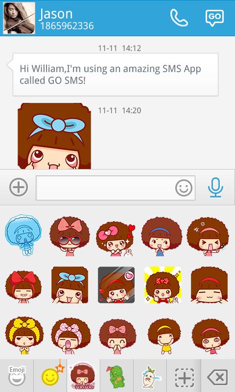 GO SMS CUTEMOC STICKER