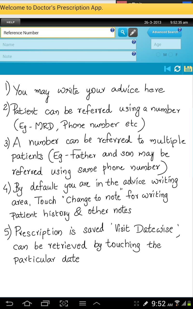 Doctor's Writing App Free