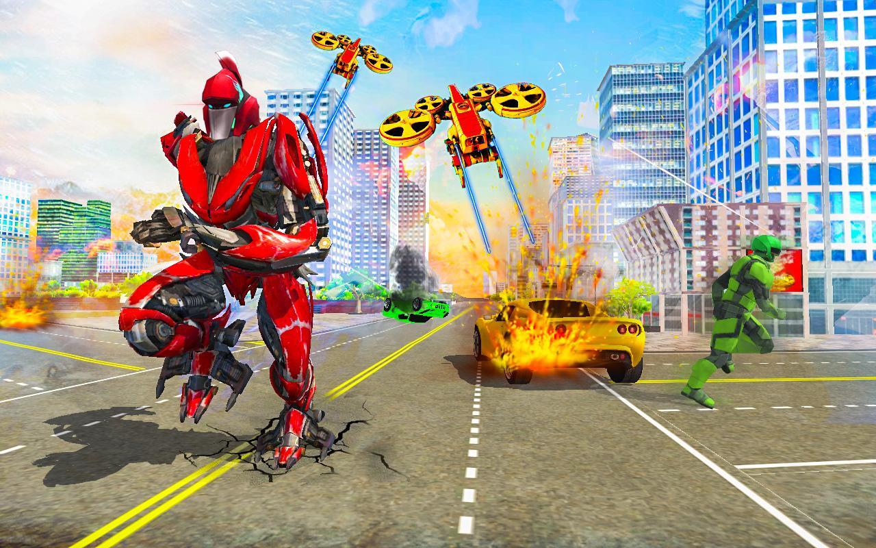 US Army Drone Car Robot Transform