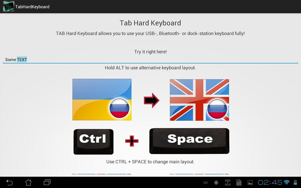 TAB Hard Keyboard