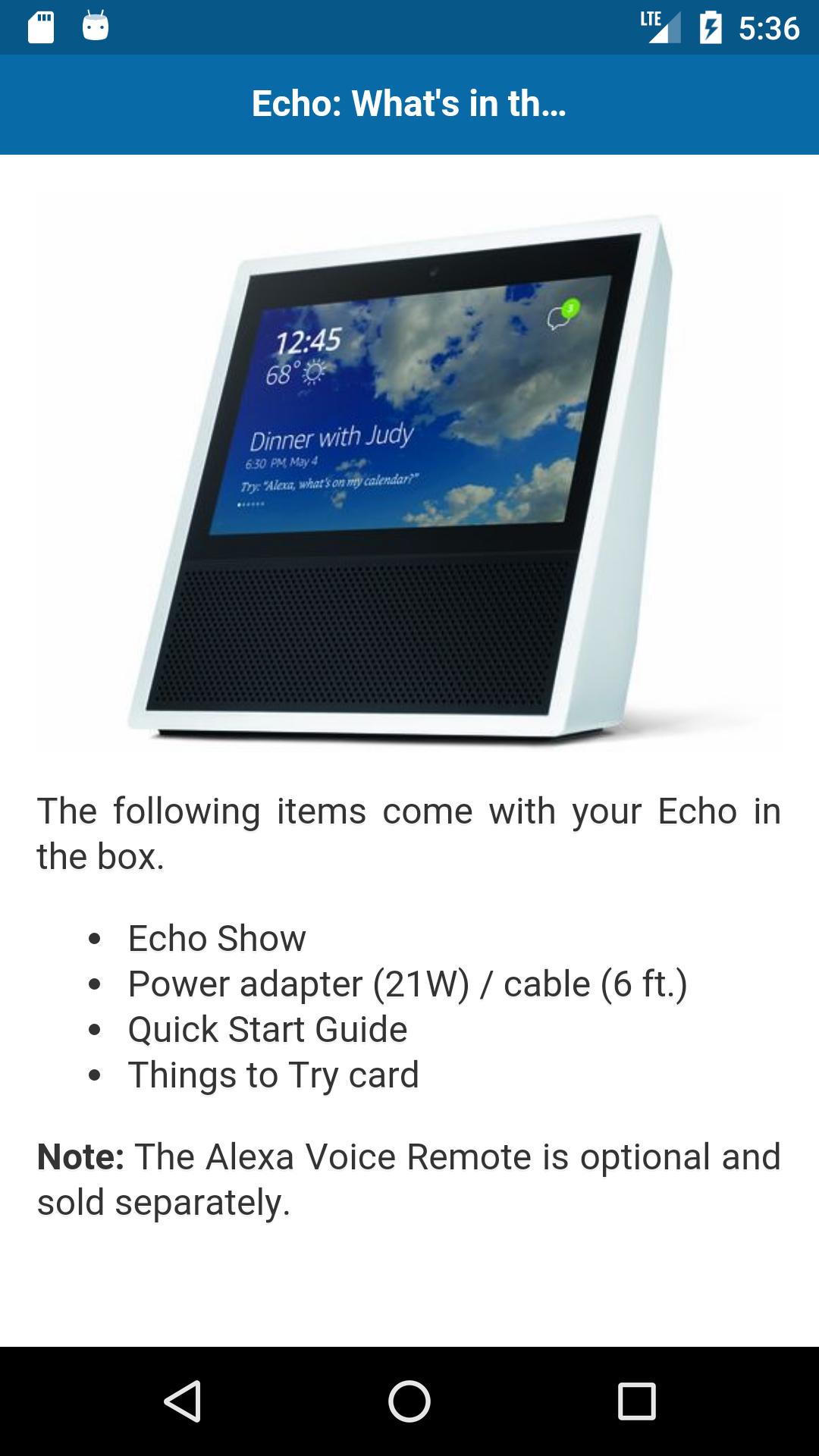 User Guide for Echo Show