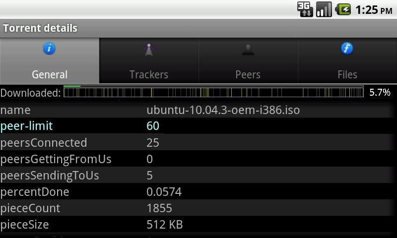 Transmission GUI trial