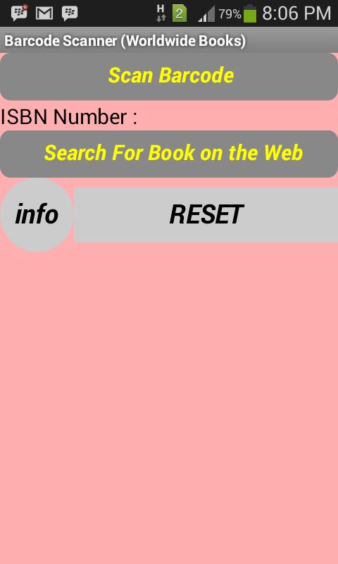 Books Barcode Scanner