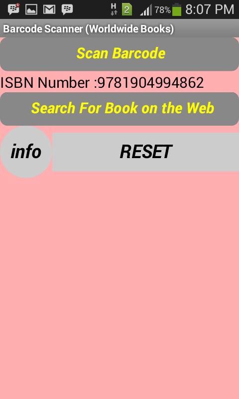 Books Barcode Scanner