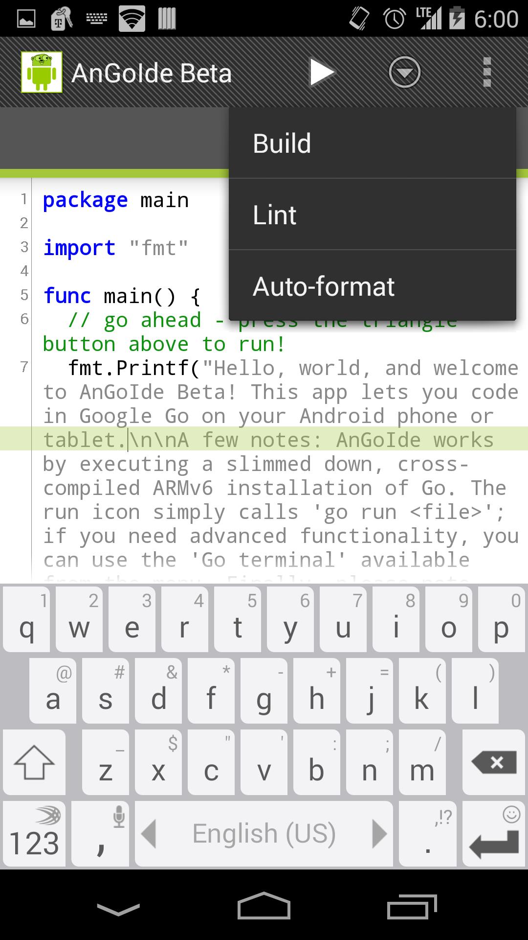 AnGoIde - Google Go/golang IDE