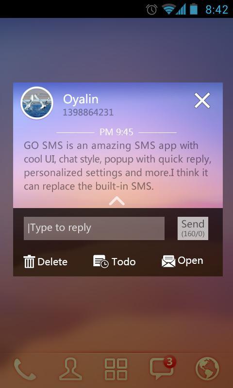 EASE THEME GO SMS PRO EX