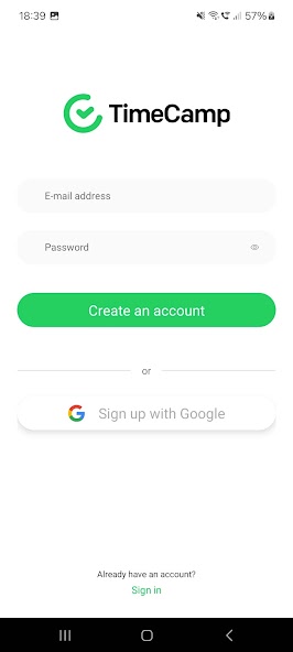 Time Tracking App TimeCamp
