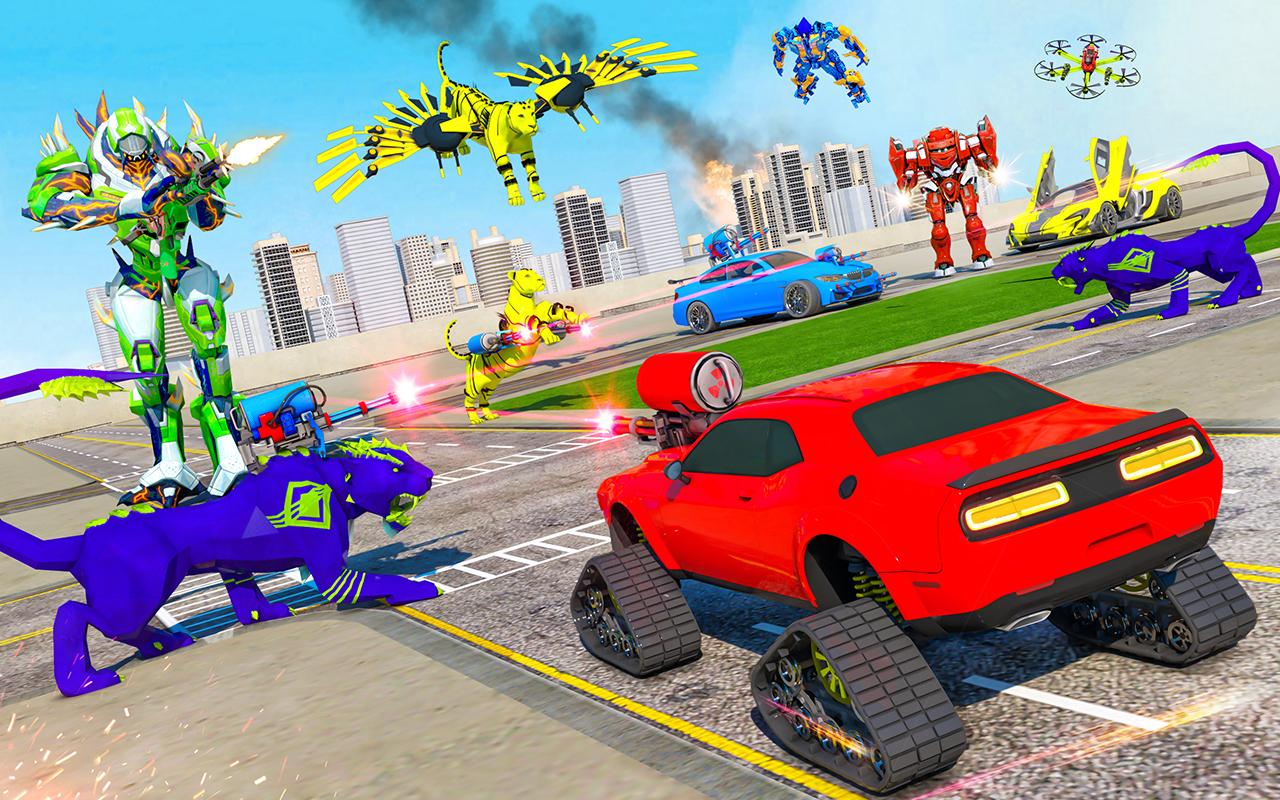 Panther Robot Transform Car