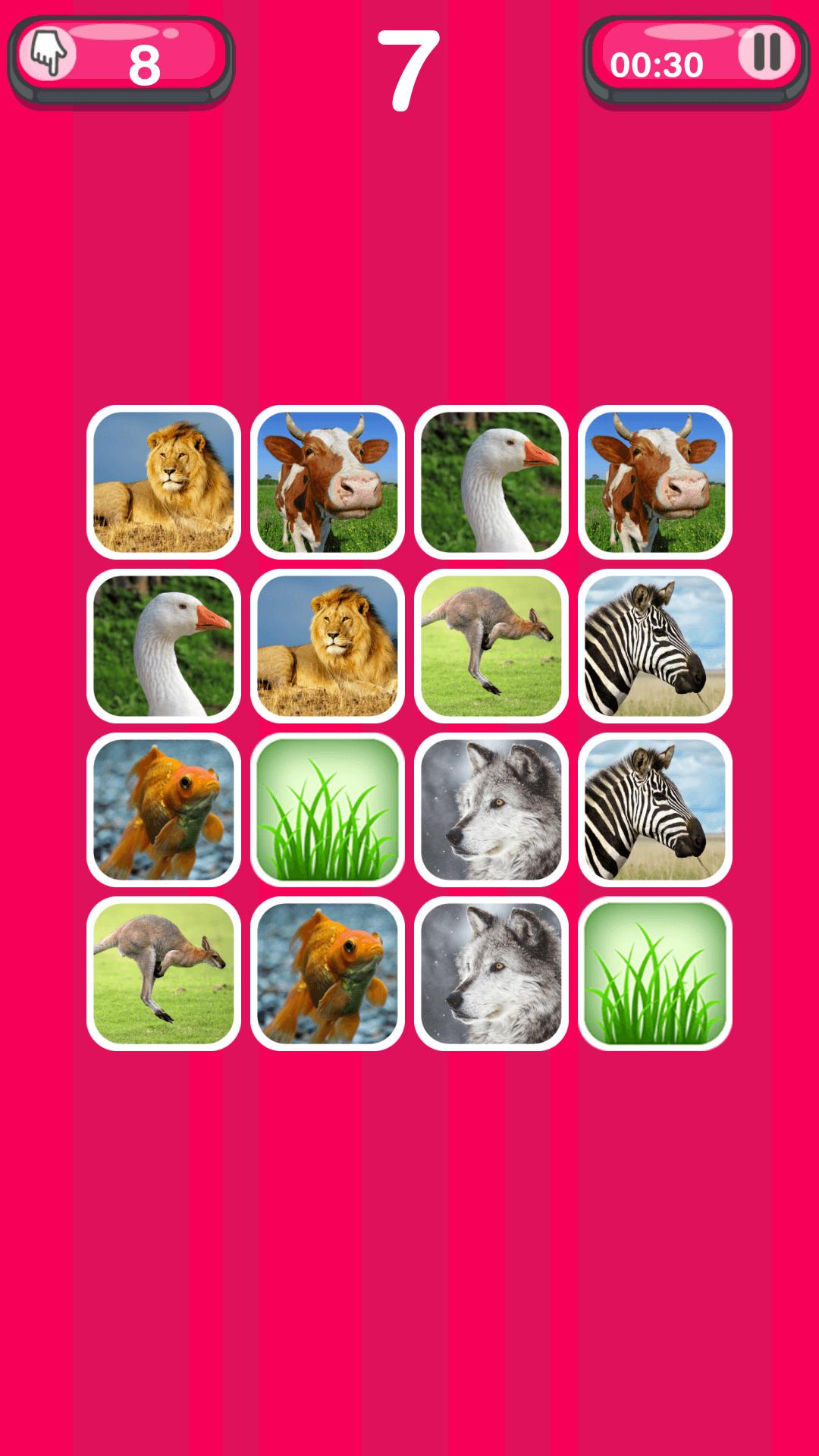 Animal Matching Game for Kids