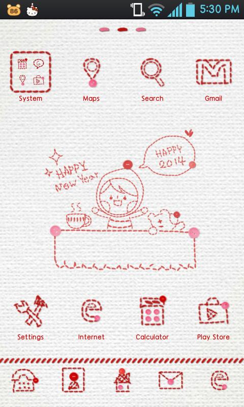 Stitch go launcher theme