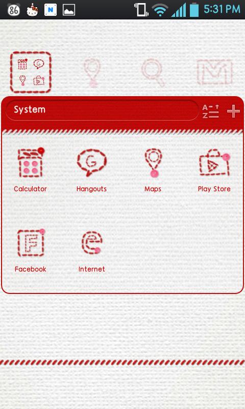 Stitch go launcher theme