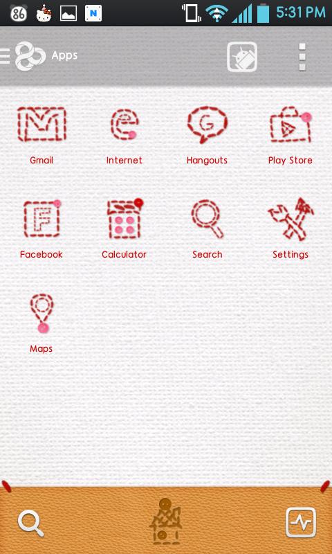 Stitch go launcher theme