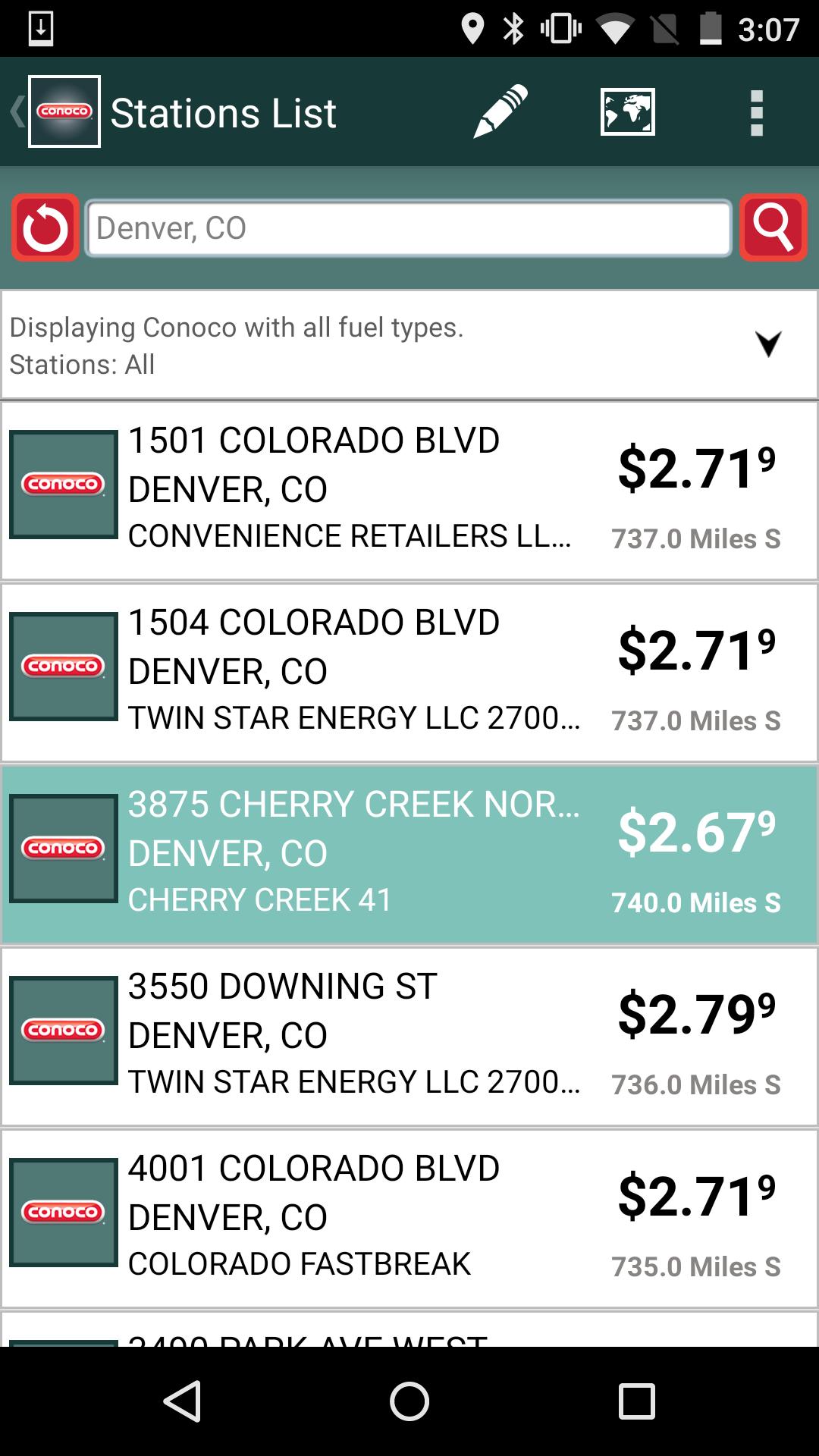 Conoco Station Finder