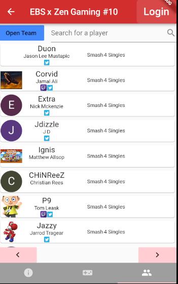 Smash Tournament Browser