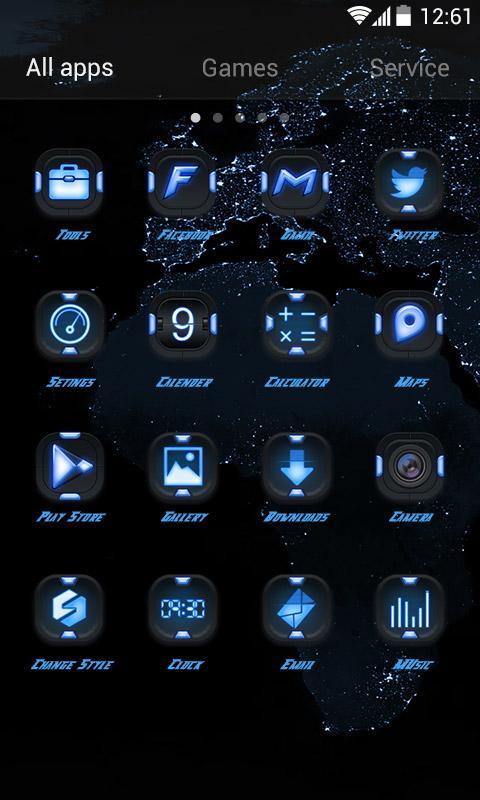 Dark Speed GO Luancher Theme