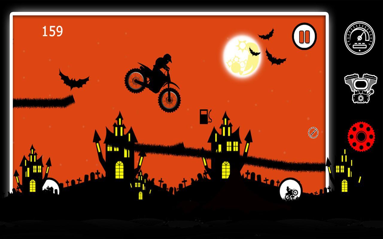 Free Moto Racer Halloween Town