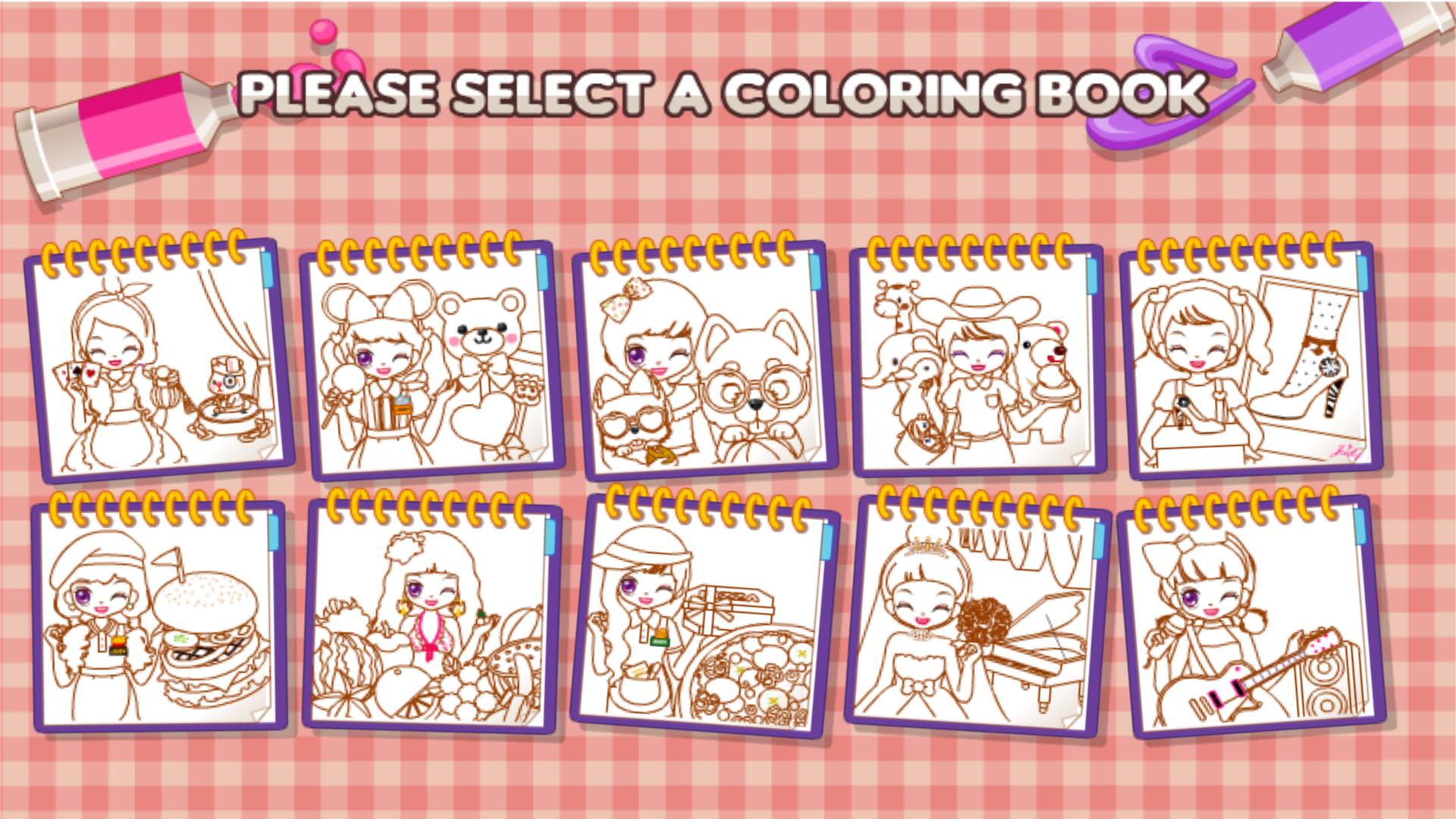 Judy's Coloring Book2-GirlGame