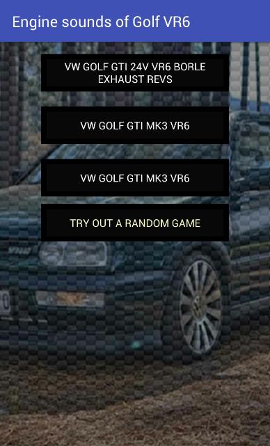 Engine sounds of Golf VR6