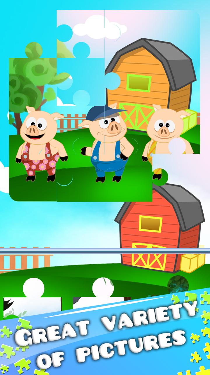 Three Little Pigs Puzzle Game