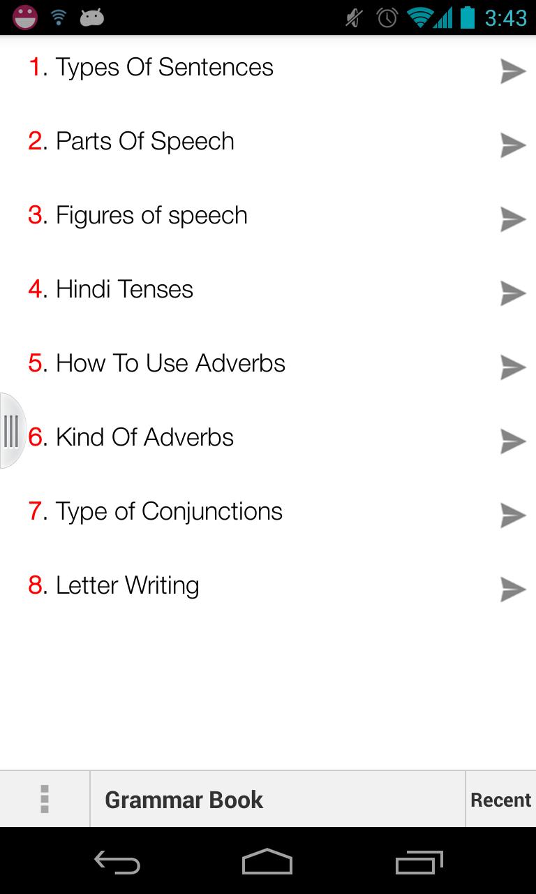 Hindi English grammar book