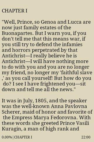 WAR AND PEACE BOOK ONE 1805