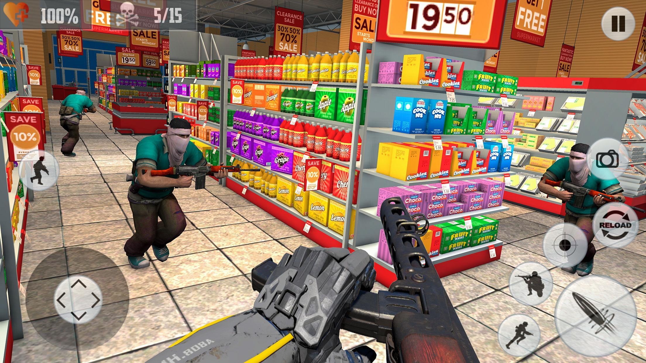 Supermarket Robbery:  City Crime Heist Mission