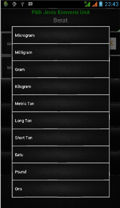 Kalkulator Konversi Unit
