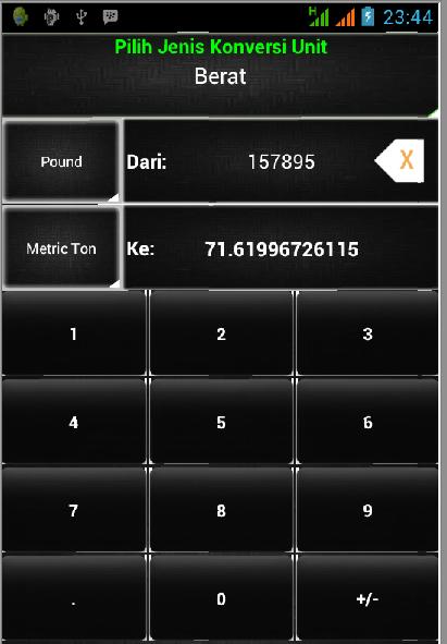 Kalkulator Konversi Unit