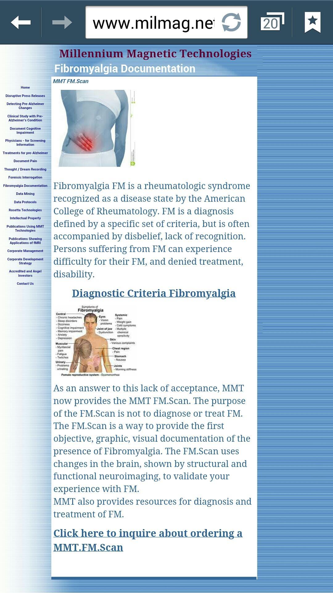 Fibromyalgia Visual Proof