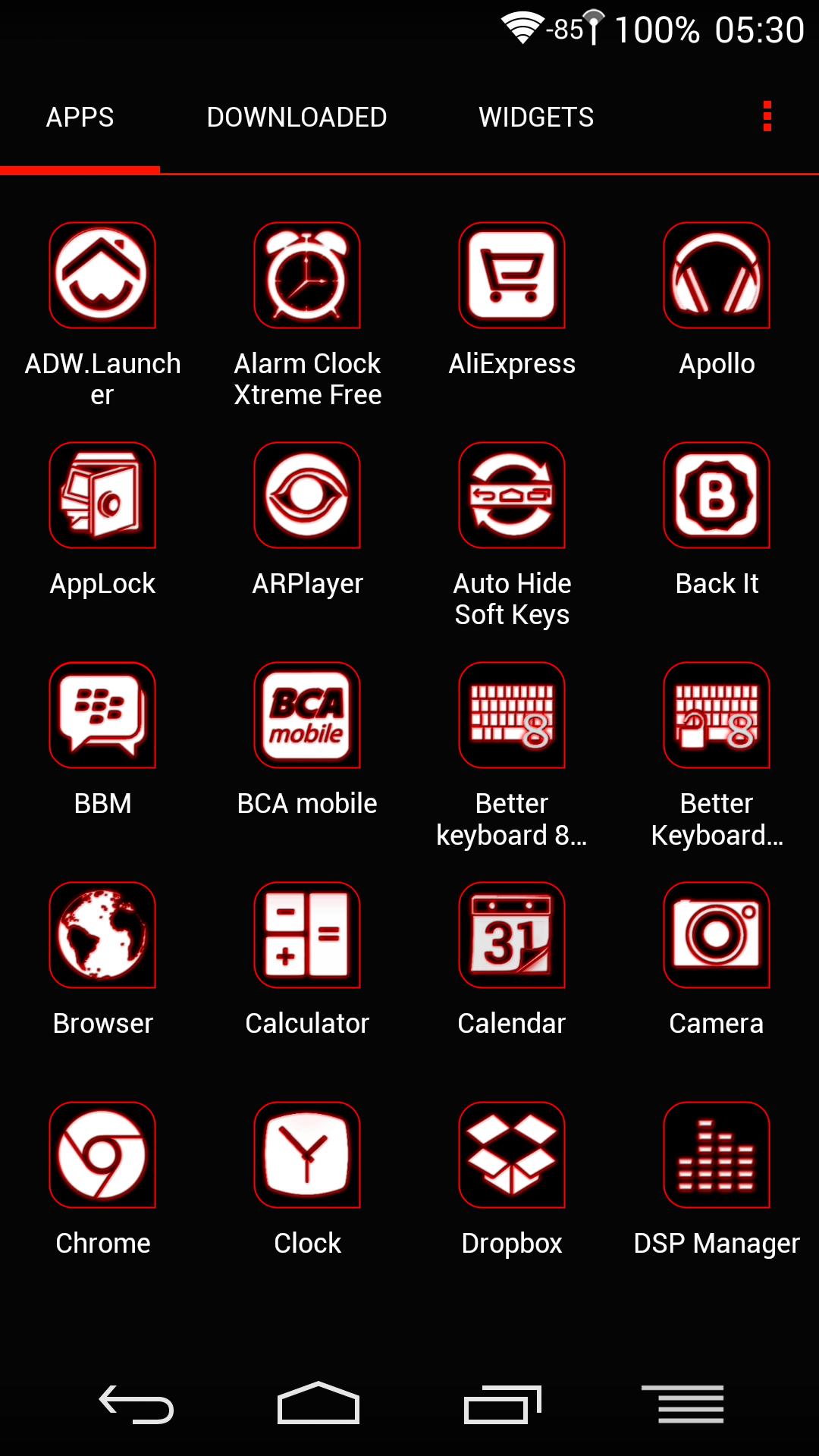 Falconeth Red Icon Pack