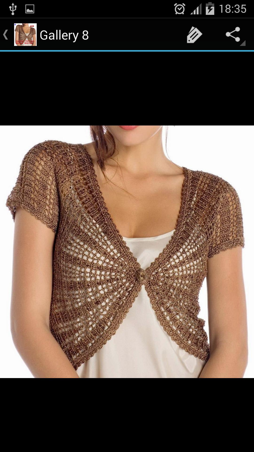 Crochet Pattern Bolero Designs