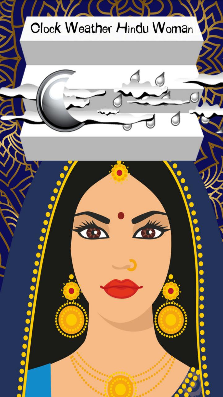 Clock Weather Hindu Woman