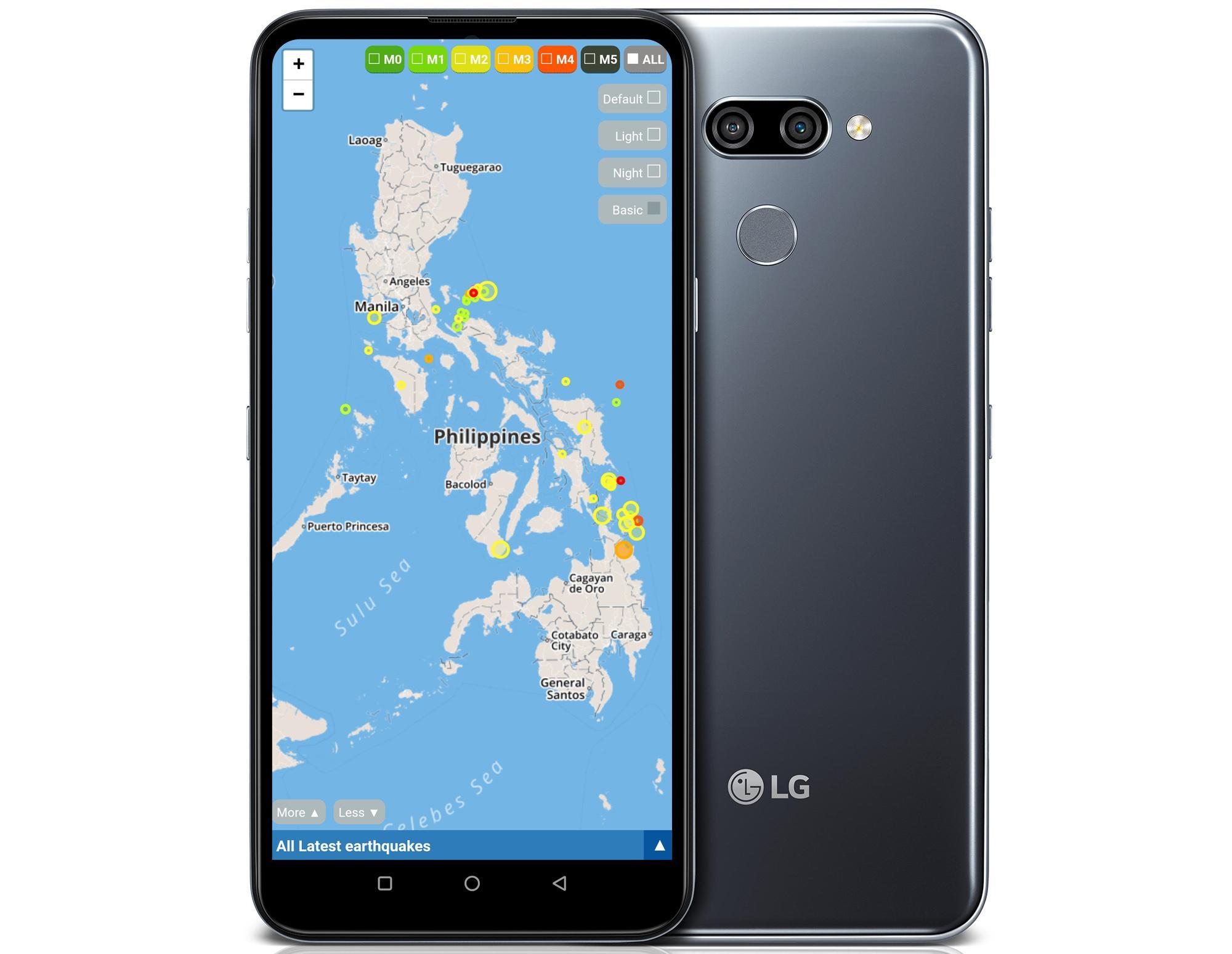 Earthquake monitor Philippines