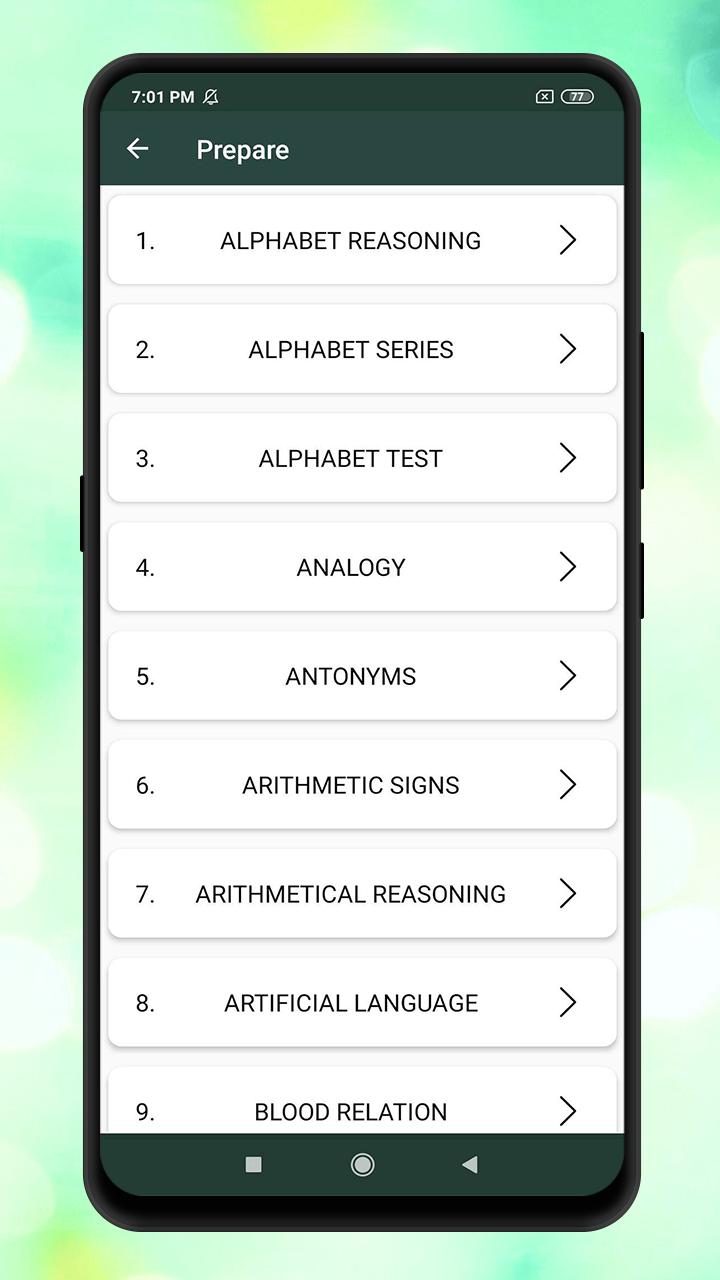 Verbal & Reasoning 19-20