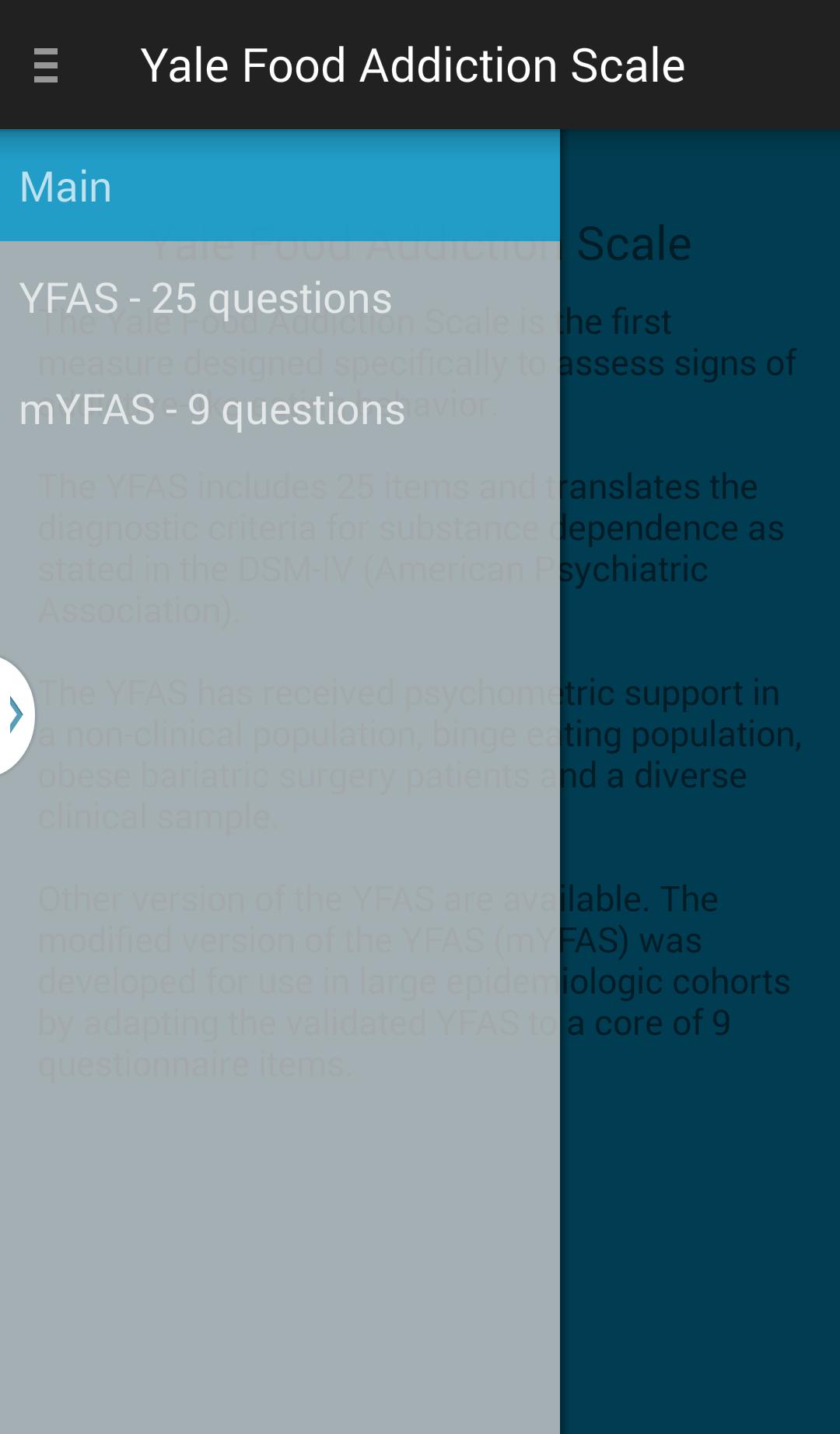 Yale Food Addiction Scale