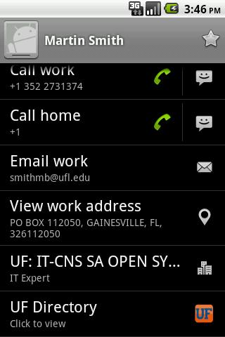 UF Phonebook