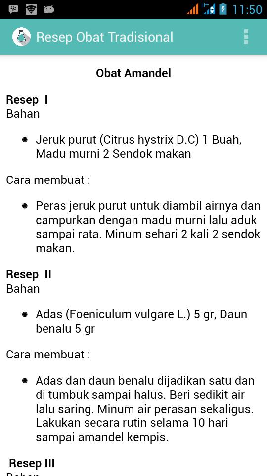 Resep Obat Tradisional