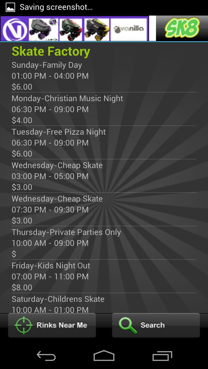 SK8 Yeah Rink Finder