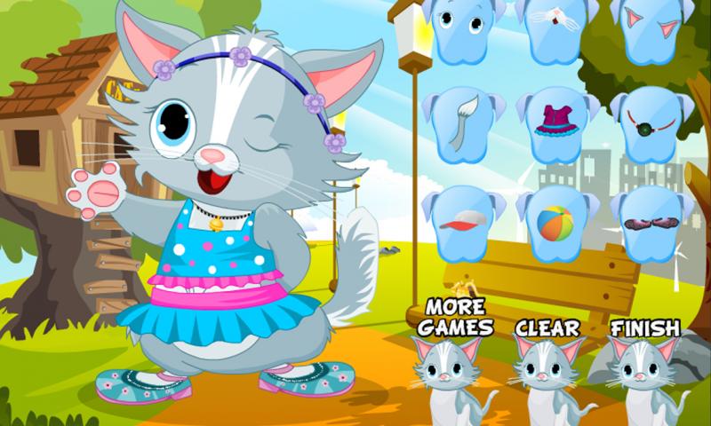 Cute kitty dressup - Pet Game