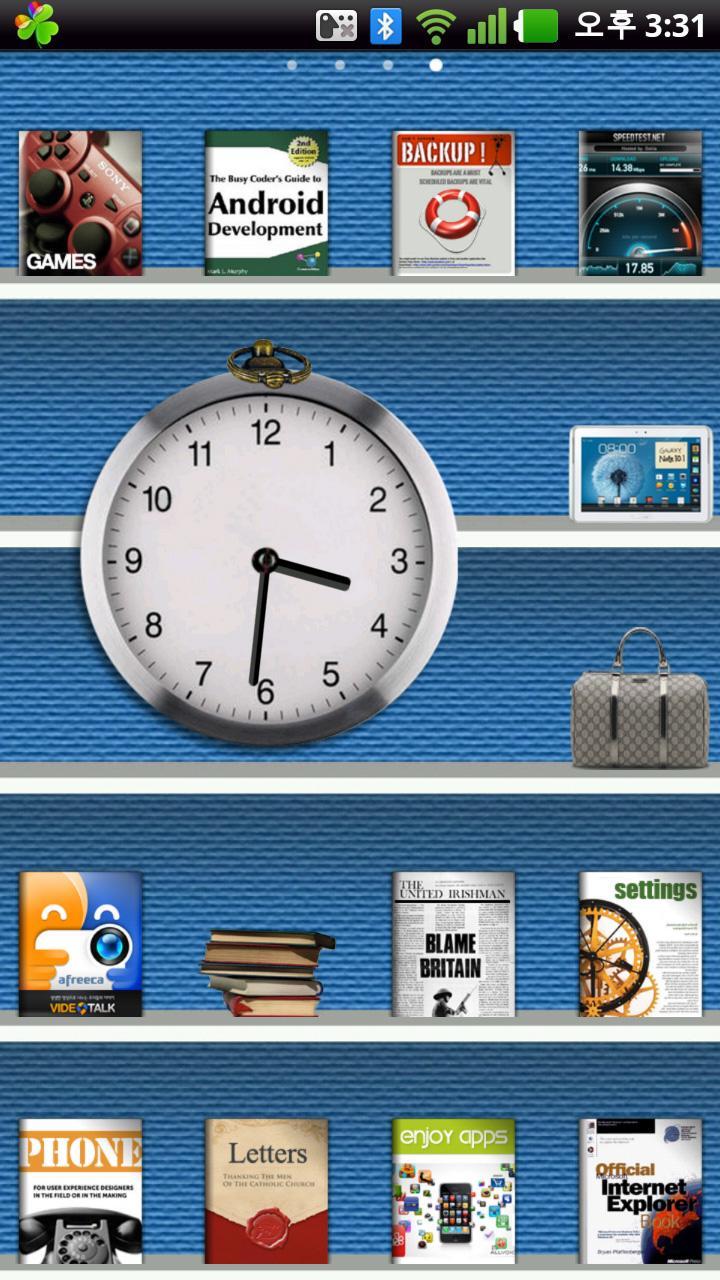 Clock widjet for Book