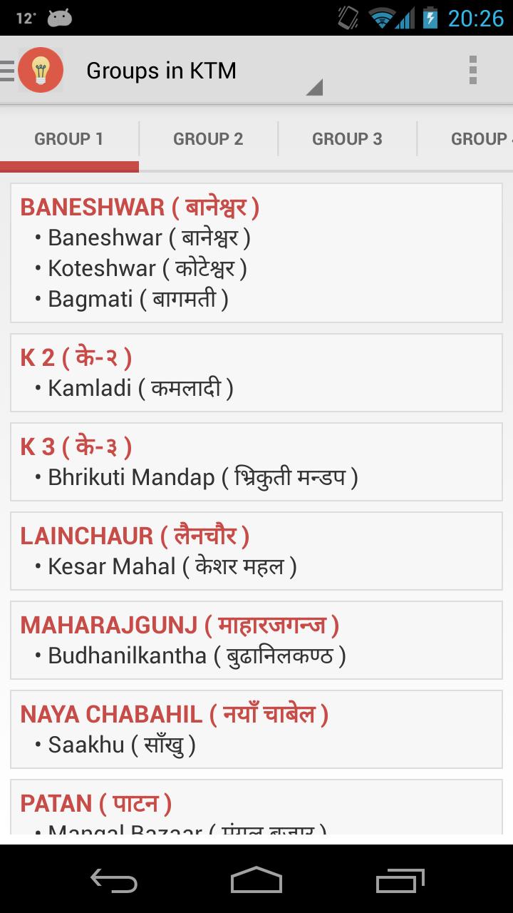 Nepal Load Shedding Schedule