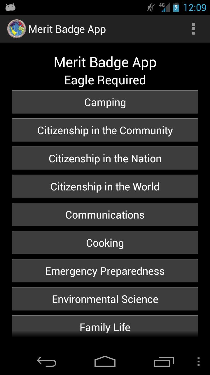 Merit Badge App