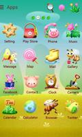 Piggy GO Launcher Theme
