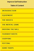 Improve Golf Instructions